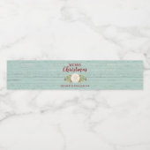 沿岸パーソナライズされたクリスマスビーチ ペットボトルラベル (シングルラベル)