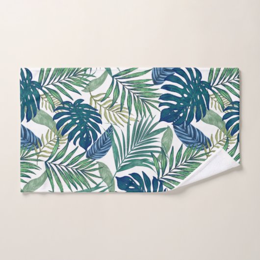 沿岸パーム葉 バスタオルセット (ハンドタオル)