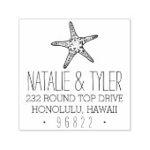 沿岸ヒトデ差出人住所スタンプ セルフインキングスタンプ (デザイン)