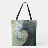 沿岸ビーチの波のファインアートの絵画 トートバッグ (正面)