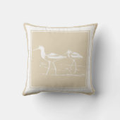 沿岸ビーチの砂のパイパー クッション (裏面)