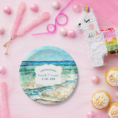 沿岸ビーチをテーマにしたイベント紙プレート ペーパープレート (パーティー)