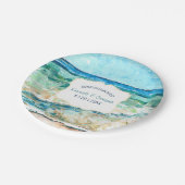 沿岸ビーチをテーマにしたイベント紙プレート ペーパープレート (アングル)