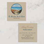 沿岸ビーチアートバケーションレンタル スクエア名刺 (正面/裏面)