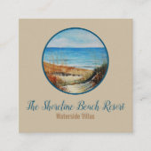 沿岸ビーチアートバケーションレンタル スクエア名刺 (正面)