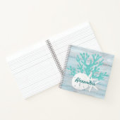 沿岸ビーチウッドスターフィッシュサンドドカスタマイズル ノートブック (内部)