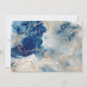 沿岸ビーチエレガントウェディング招待状 招待状 (裏面)