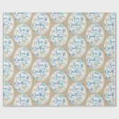 沿岸ビーチクリスマスシーズ&グリーティング ラッピングペーパー (フラット)