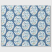 沿岸ビーチクリスマスシーズ&グリーティング ラッピングペーパー (フラット)