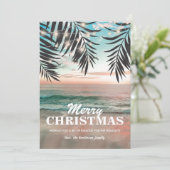 沿岸ビーチクリスマスホリデーカード シーズンカード (スタンド正面)