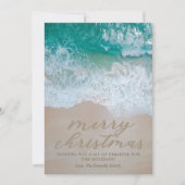 沿岸ビーチクリスマスホリデーカード シーズンカード (正面)
