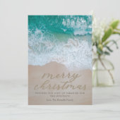 沿岸ビーチクリスマスホリデーカード シーズンカード (スタンド正面)