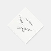 沿岸ビーチサマー結婚バケーションズ婚約 スタンダードカクテルナプキン (角)