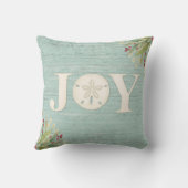 沿岸ビーチサンドドルクリスマスジョイ クッション (裏面)