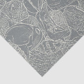 沿岸ビーチシーシェルグレーホワイトデコップページ 薄葉紙 (詳細)