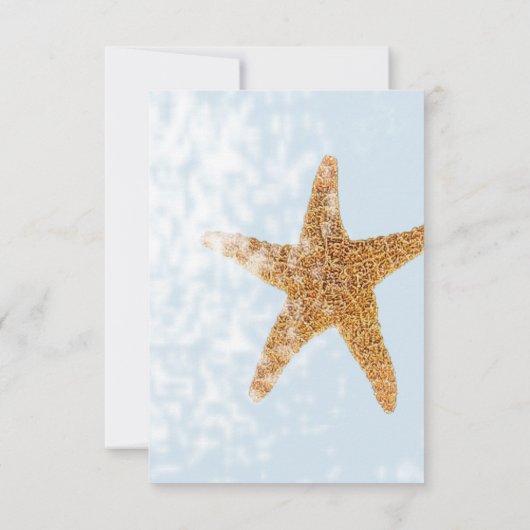 沿岸ビーチシースターズスターフィッシュ サンキューカード (裏面)