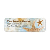 沿岸ビーチシースターズスターフィッシュ ラベル (正面)