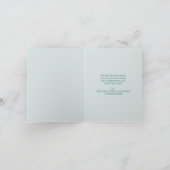 沿岸ビーチシーズ&グリーティングターコイズグリッター シーズンカード (内部)