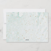 沿岸ビーチシーズ&グリーティングターコイズグリッター シーズンカード (裏面)