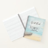 沿岸ビーチシーンベビーシャワーゲストブック ノートブック (内部)