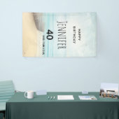 沿岸ビーチシーン40歳の誕生日 横断幕 (トレードショー)