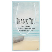 沿岸ビーチシー航海のンテーマパ感謝していーティ スモールペーパーバッグ (裏面)