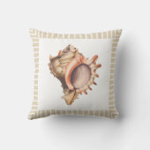 沿岸ビーチスタイルコンチシーシェル クッション (裏面)