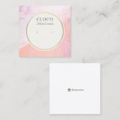 沿岸ビーチスタッドイヤリングジュエリーディスプレイカード スクエア名刺 (正面/裏面)