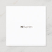 沿岸ビーチスタッドイヤリングジュエリーディスプレイカード スクエア名刺 (裏面)