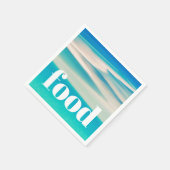 沿岸ビーチテーマ海ブルーパーティーデコール スタンダードカクテルナプキン (角)