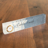 沿岸ビーチテーマ デスクネームプレート (側面)