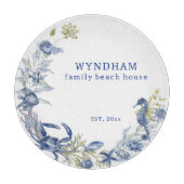 沿岸ビーチハウスマリンライフパーソナライズされたエスト。 カッティングボード (正面)