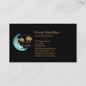 沿岸ビーチハウスB'Bエテ実在ート不動産仲介業者 名刺 (裏面)