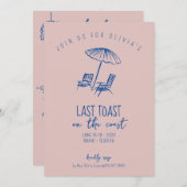 沿岸ビーチバチェロレッテ週末 招待状 (正面/裏面)