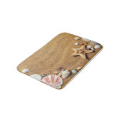 沿岸ビーチヒトデと貝殻 バスマット (アングル)