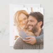 沿岸ビーチブルーいかり航海のフォト結婚ズ 招待状 (裏面)