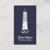 沿岸ビーチブルーボーティン航海のグライトハウス 名刺 (正面)