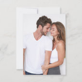 沿岸ビーチブルー航海のいかり結婚の写真 サンキューカード (裏面)