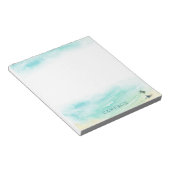 沿岸ビーチベビーウミガメ海岸線沿い ノートパッド (アングル)