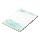 沿岸ビーチベビーウミガメ海岸線沿い ノートパッド (回転)