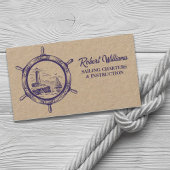 沿岸ビーチライトハウスボーティングセーリング航海の 名刺