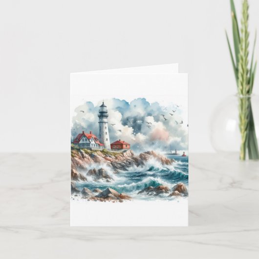 沿岸ビーチライトハウス サンキューカード (正面)