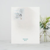 沿岸ビーチ両面結婚空白の紙 (スタンド正面)