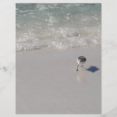 沿岸ビーチ両面結婚空白の紙 (裏面)