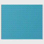 沿岸ビーチ塩水波模様オンターコイズ ラッピングペーパー (フラット)