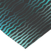 沿岸ビーチ塩辛いターコイズ波抽象芸術アート ショートテーブルランナー (コーナー)