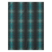 沿岸ビーチ塩辛いターコイズ波抽象芸術アート テーブルクロス (正面)