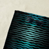 沿岸ビーチ塩辛いターコイズ波抽象芸術アート ビーチタオル (インサイチュ)