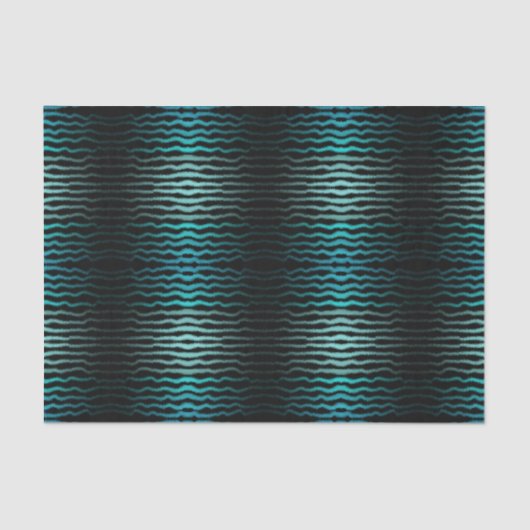 沿岸ビーチ塩辛いターコイズ波抽象芸術アート 薄葉紙 (正面)