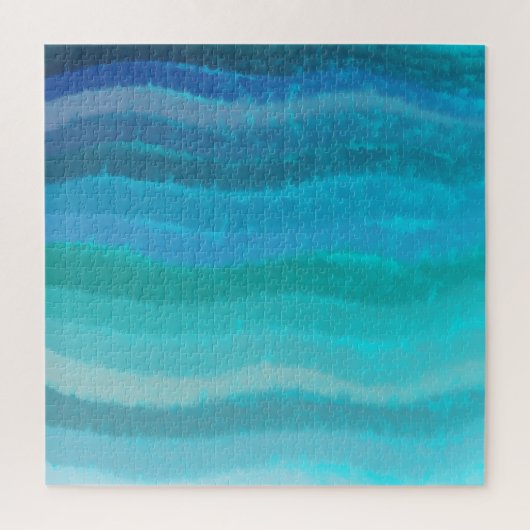 沿岸ビーチ塩辛い波オンターコイズ ジグソーパズル (縦)
